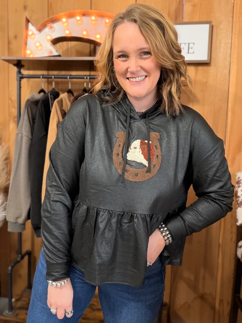 Happy Go Lucky Hereford Hoodie