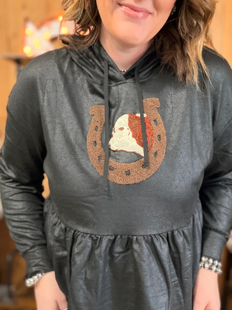 Happy Go Lucky Hereford Hoodie