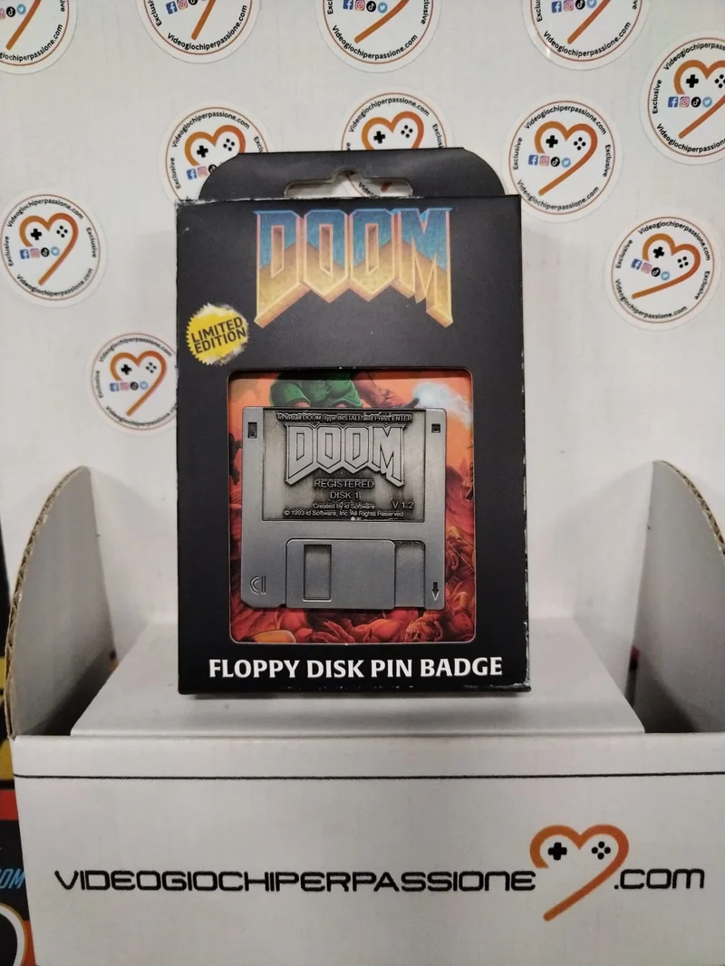 Doom 1993 floppy disk - spilla edizione limitata 9,995 fanattik