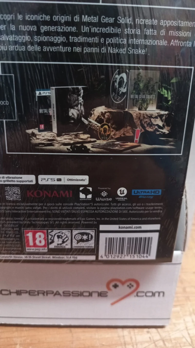 Metal Gear Solid Delta: Snake Eater (Deluxe Edition) Playstation 5 Edizione Italiana