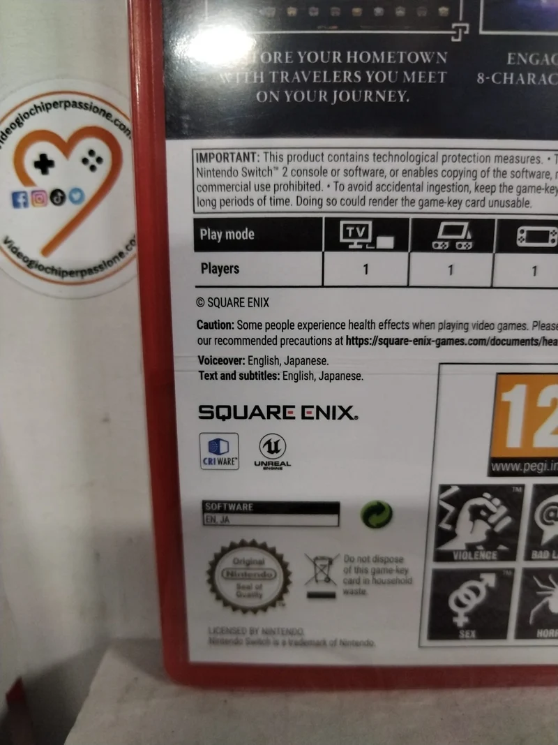 Octopath Traveler Zero Nintendo Switch 2 Edizione Europea [