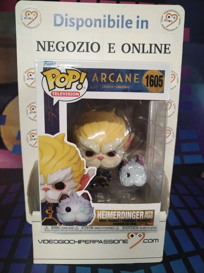 Funko Pop! TV: Arcane LoL– Heimerdinger With Poro - League Of Legends