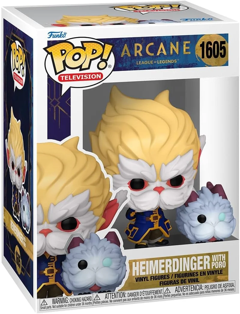Funko Pop! TV: Arcane LoL– Heimerdinger With Poro - League Of Legends