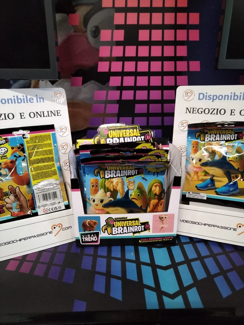 Universal Brainrot - Action Figure portachiavi 3D Da Collezione