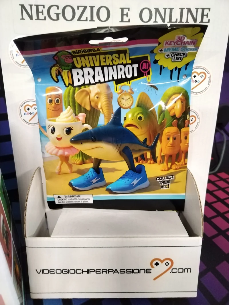 Universal Brainrot - Action Figure portachiavi 3D Da Collezione