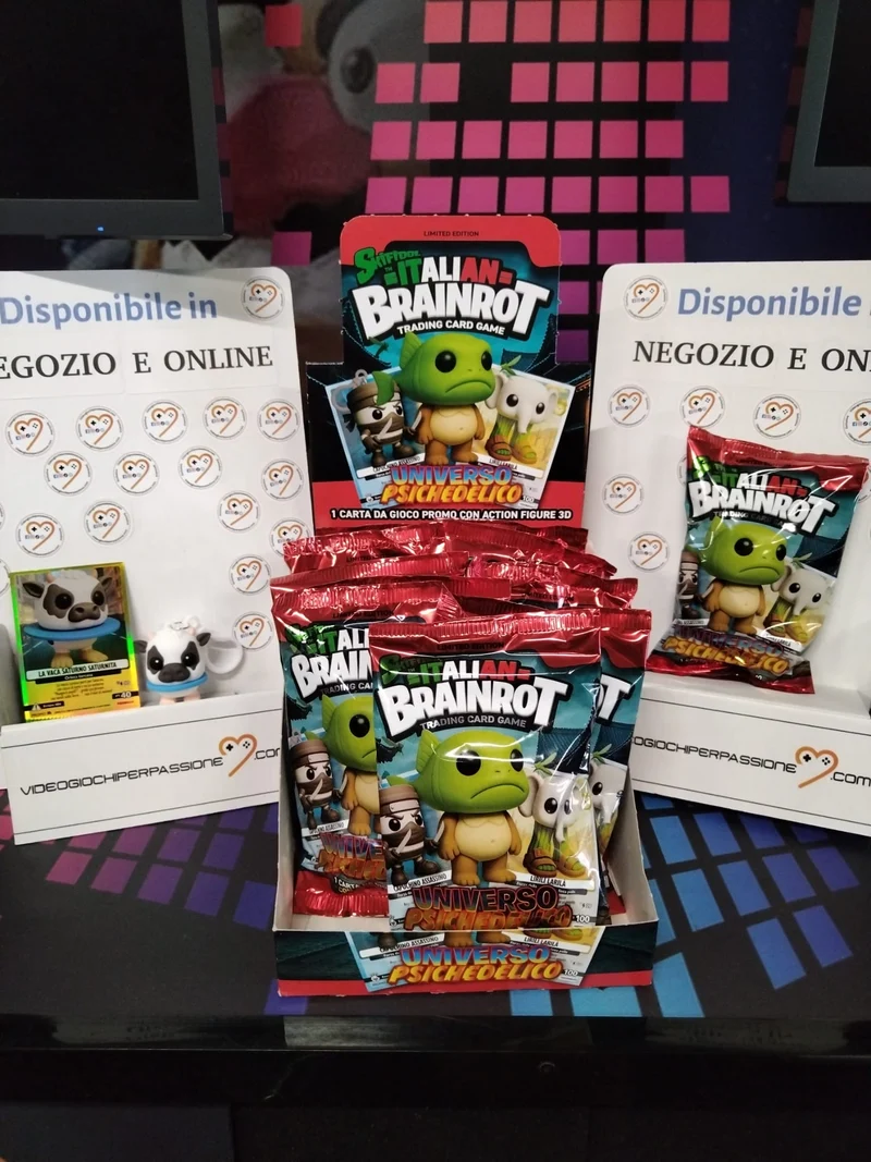 Skifidol Italian Brainrot - Bustina a Sorpresa con Portachiave + 1 Carta da Gioco