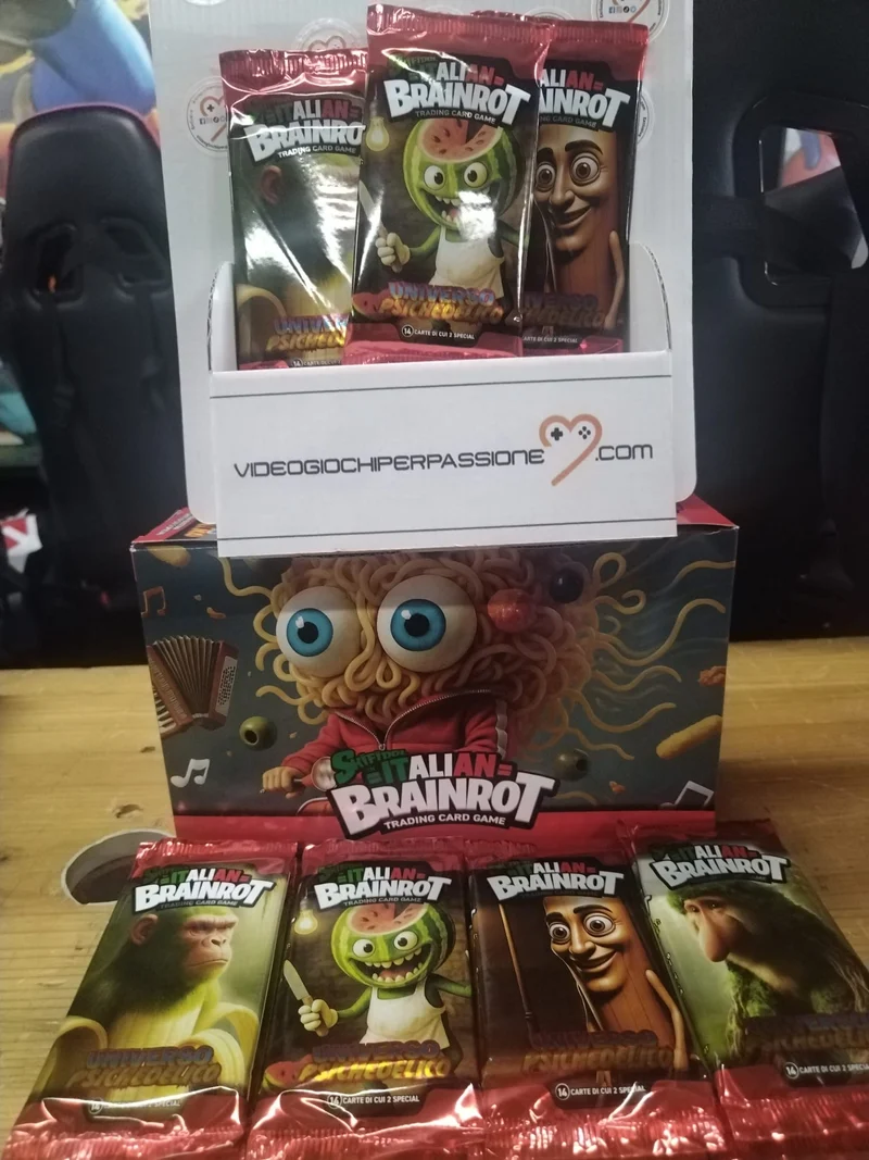 Skifidol Italian Brainrot: Universo Psichedelico -1 Busta (14 Carte)(di cui 2 special)