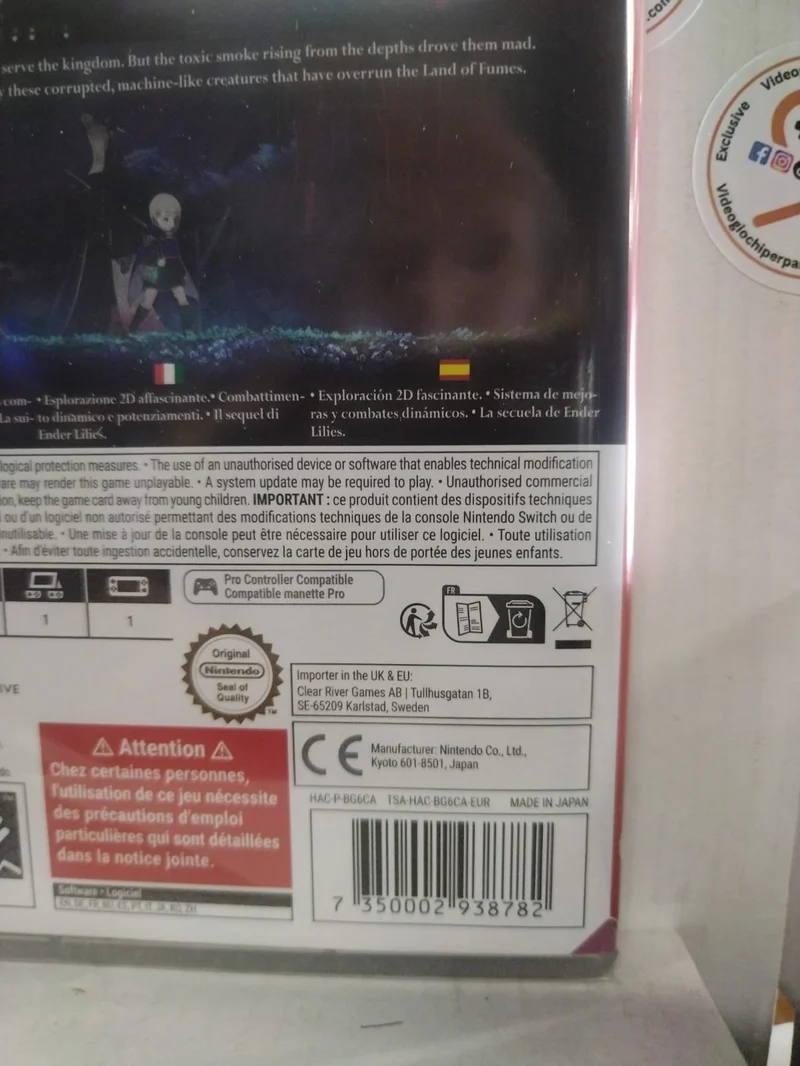 Ender Magnolia Nintendo Switch Edizione Europea