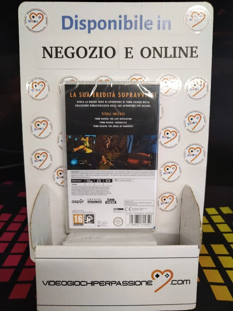 Tomb Raider 4- 5-6 Remastered Starring Lara Croft Nintendo Switch Edizione ITALIANA