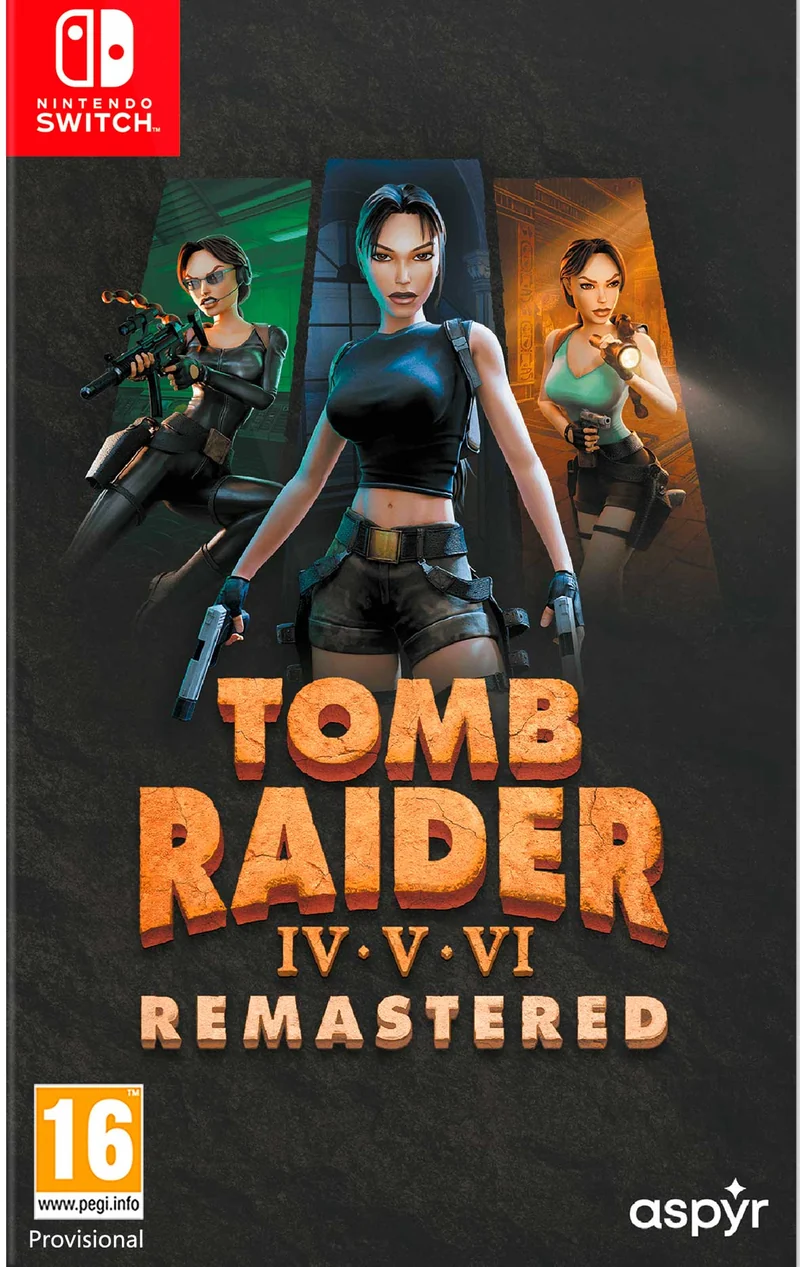 Tomb Raider 4- 5-6 Remastered Starring Lara Croft Nintendo Switch Edizione ITALIANA