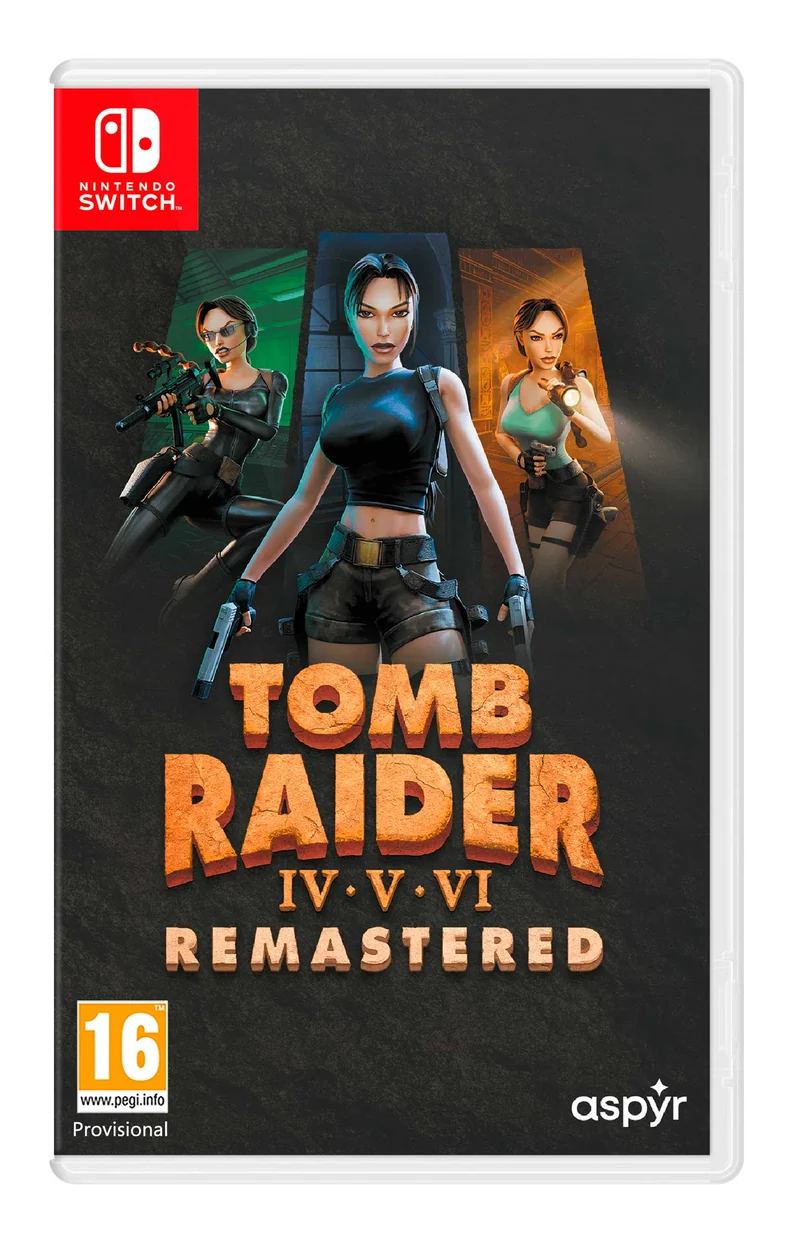 Tomb Raider 4- 5-6 Remastered Starring Lara Croft Nintendo Switch Edizione ITALIANA