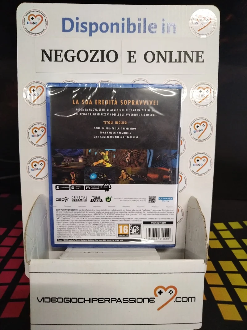 Tomb Raider 4-5-6 Remastered Starring Lara Croft Playstation 5 Edizione ITALIANA