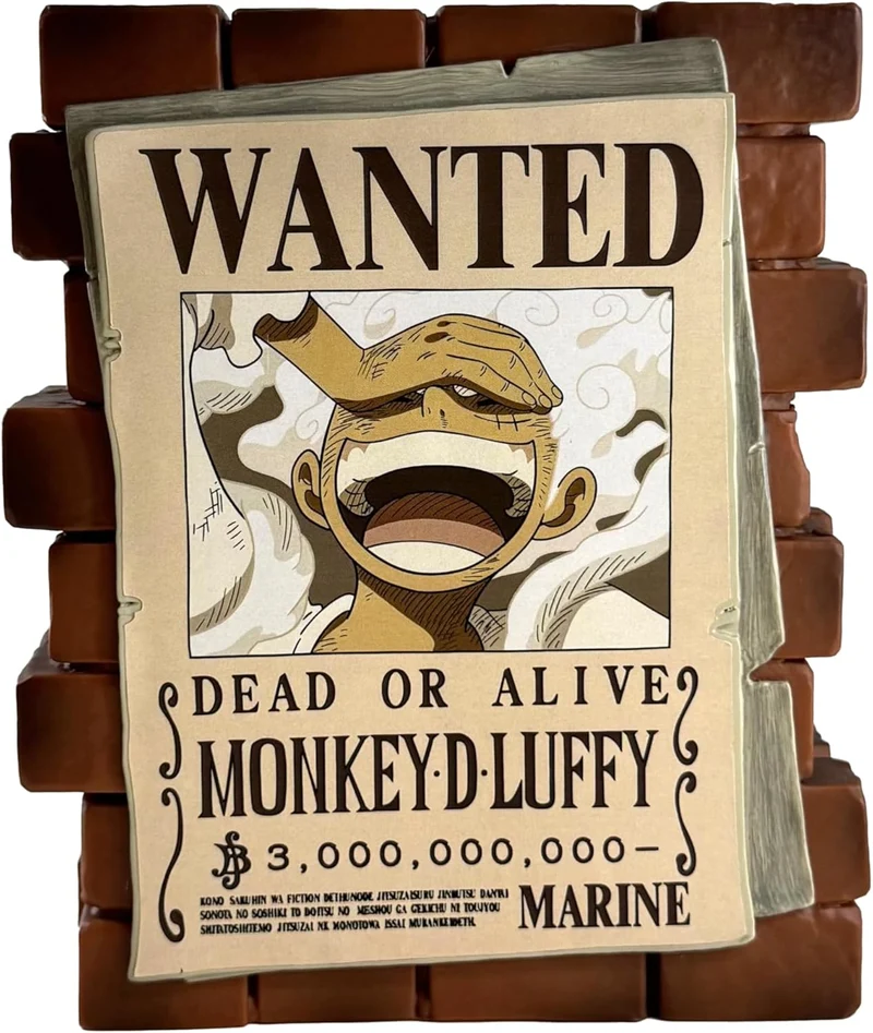 One Piece : Poster Wanted Luffy-Plastoy - Salvadanaio