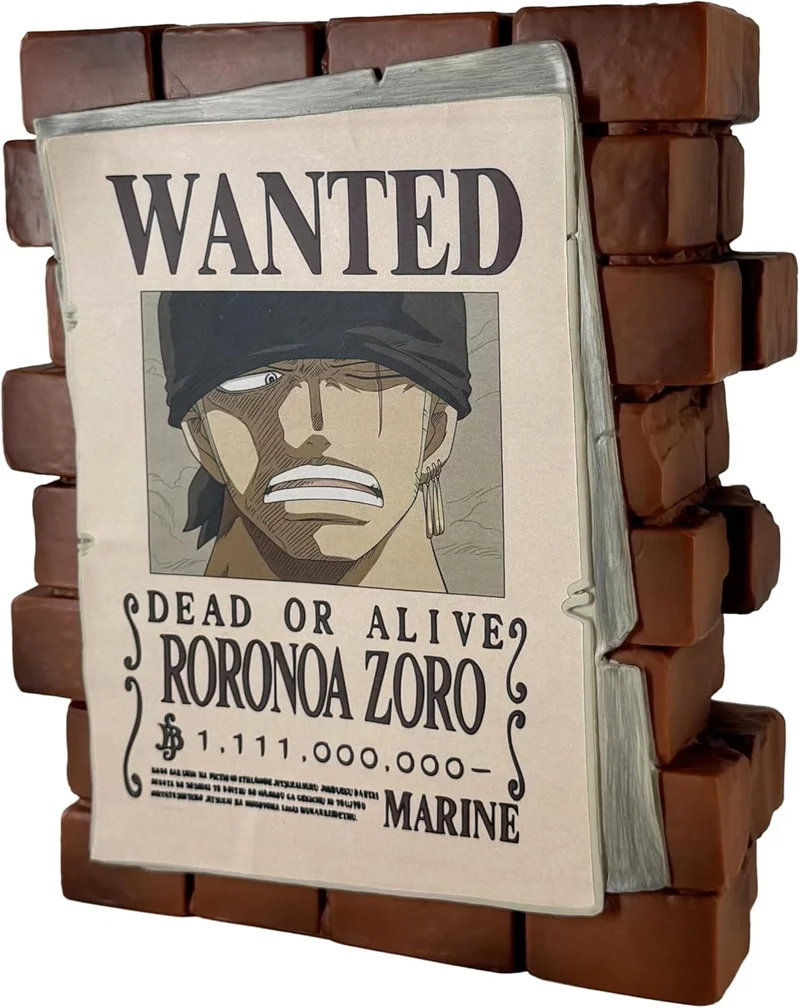 One Piece : Poster Wanted Zoro-Plastoy - Salvadanaio