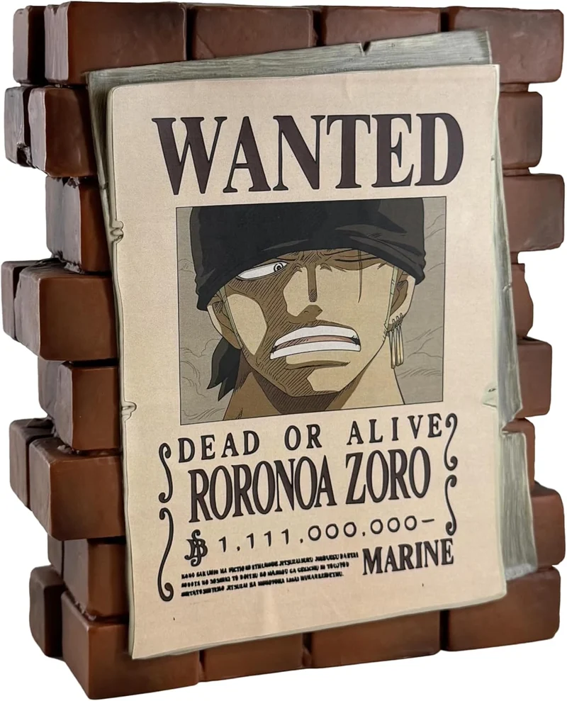 One Piece : Poster Wanted Zoro-Plastoy - Salvadanaio