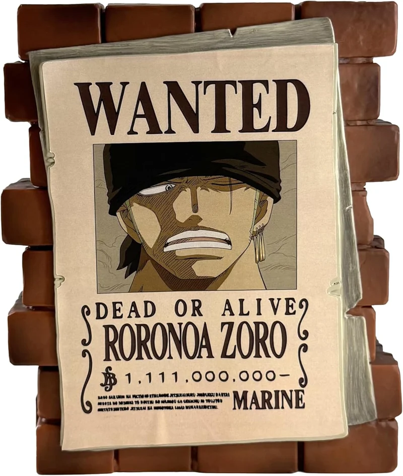 One Piece : Poster Wanted Zoro-Plastoy - Salvadanaio