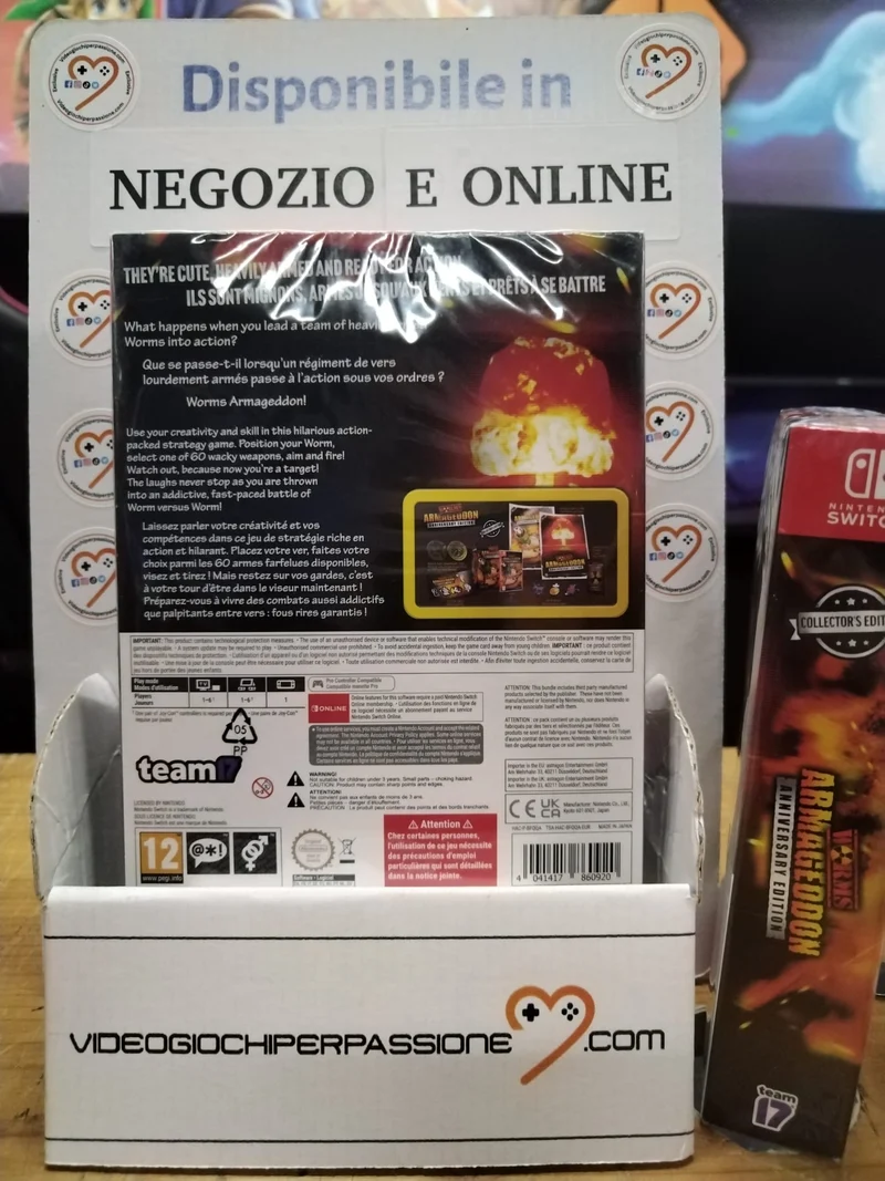 Worms Armageddon Anniversary Collector's Edition Nintendo Switch