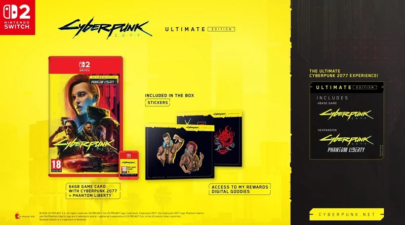 Cyberpunk 2077 Ultimate Edition Nintendo Switch 2 Edizione Europea