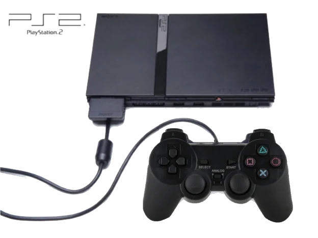 Sony PlayStation 2 PS2 Slim Charcoal Black Console Bundle