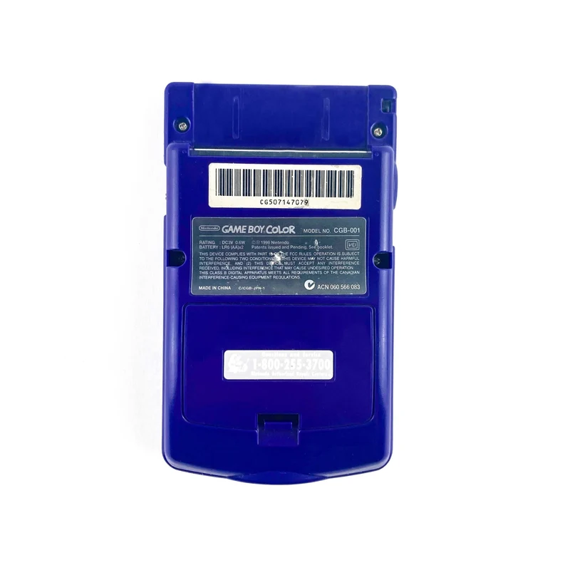 Nintendo Game Boy Color GBC Grape Purple Handheld Console (CGB-001)