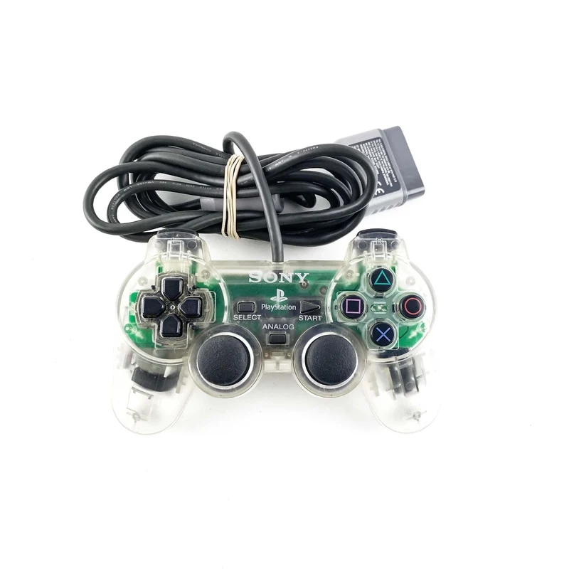 Sony PlayStation 1 PS1 Transparent Clear Controller