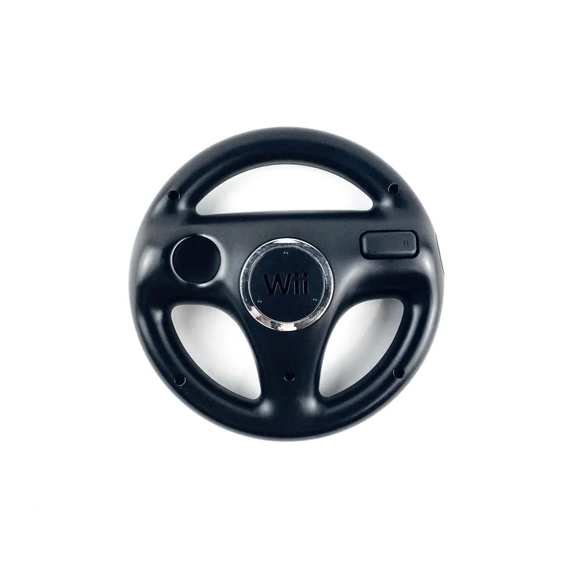Nintendo Wii Mario Kart Racing Steering Wheel Black (RVL-024)