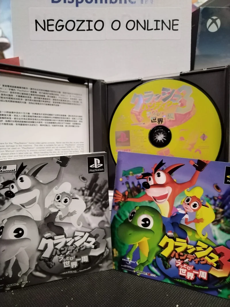 CRASH BANDICOOT 3 : WARPED PS1 (versione JAPANESE)(usato garantito)