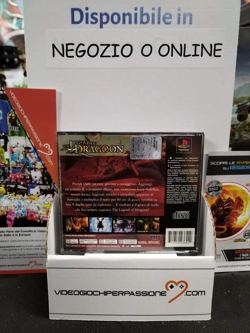 THE LEGEND OF DRAGOON PLAYSTATION 1 (versione italiana)(usato garantito)(manca il manuale)