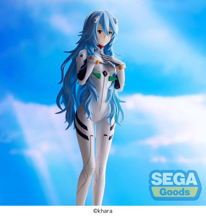 Evangelion: 3.0+1.0 Thrice Upon a Time SPM Rei Ayanami Long Hair Ver. 21 cm