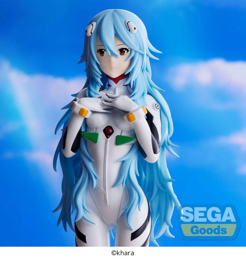 Evangelion: 3.0+1.0 Thrice Upon a Time SPM Rei Ayanami Long Hair Ver. 21 cm