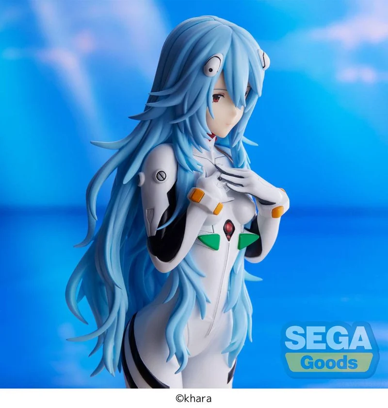 Evangelion: 3.0+1.0 Thrice Upon a Time SPM Rei Ayanami Long Hair Ver. 21 cm