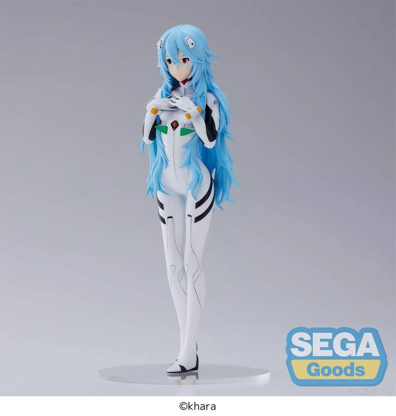 Evangelion: 3.0+1.0 Thrice Upon a Time SPM Rei Ayanami Long Hair Ver. 21 cm