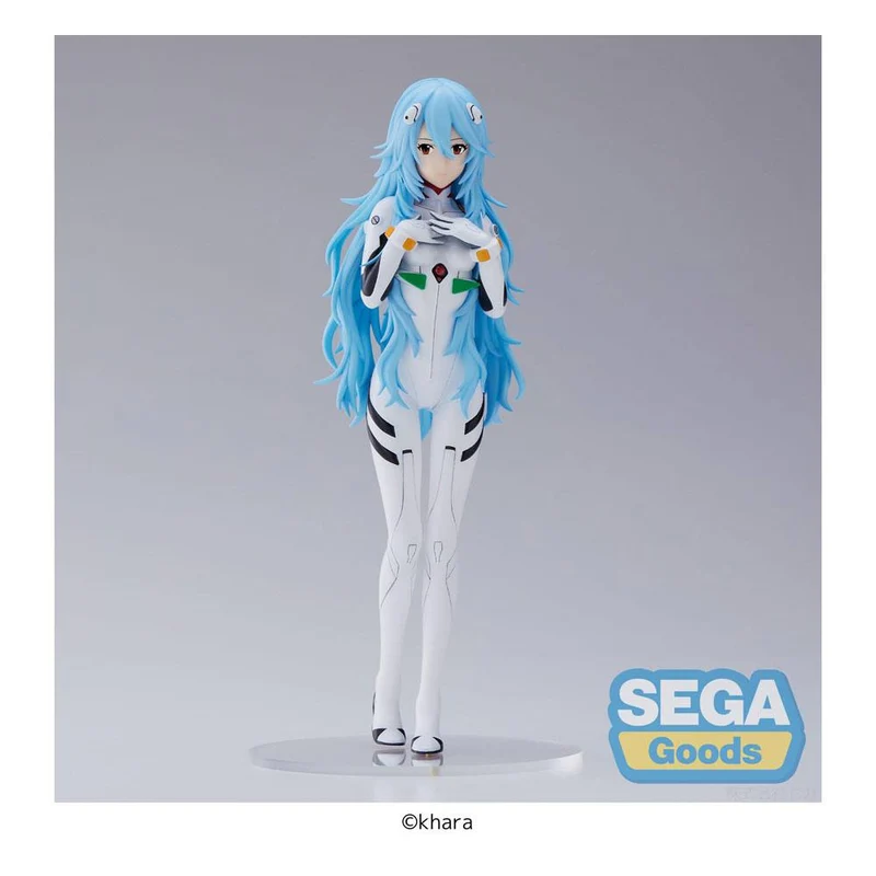Evangelion: 3.0+1.0 Thrice Upon a Time SPM Rei Ayanami Long Hair Ver. 21 cm