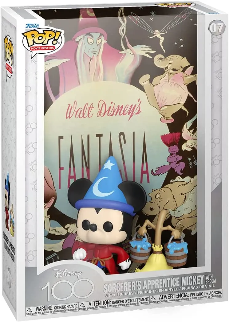 Funko Pop! Locandina film: Disney - Fantasia, l'apprendista stregone Topolino