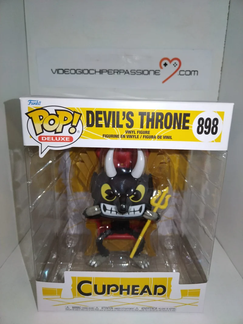 Cuphead POP! Deluxe Devil in Chair 9 cm