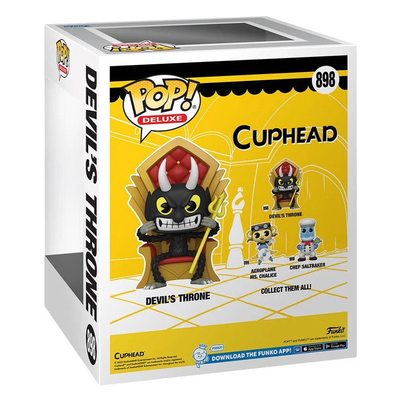 Cuphead POP! Deluxe Devil in Chair 9 cm