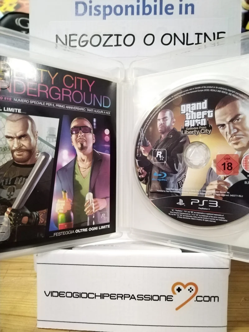 GTA : EPISODES FROM LIBERTY CITY PS3 (usato garantito)(versione italiana)