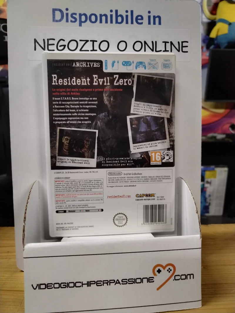 RESIDENT EVIL ZERO NINTENDO WII (usato garantito)(versione italiana)