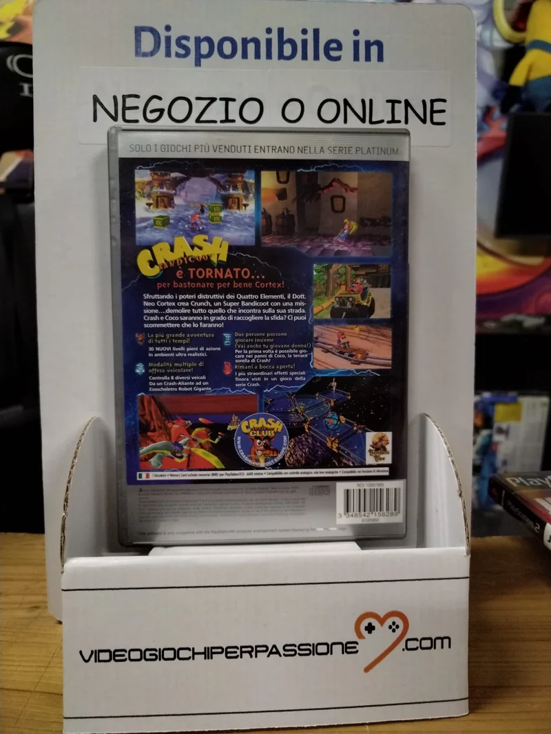 CRASH BANDICOOT L'IRA DI CORTEX PS2 (usato garantito)(versione italiana)