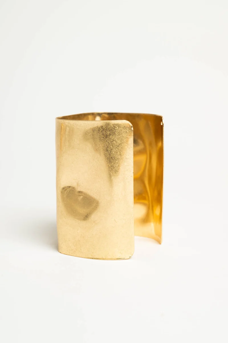 Bracciale rigido a fascia oro