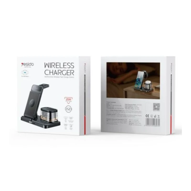 YESIDO DS22 5-in-1 Wireless Charging Station (Apple Watch Compatible)