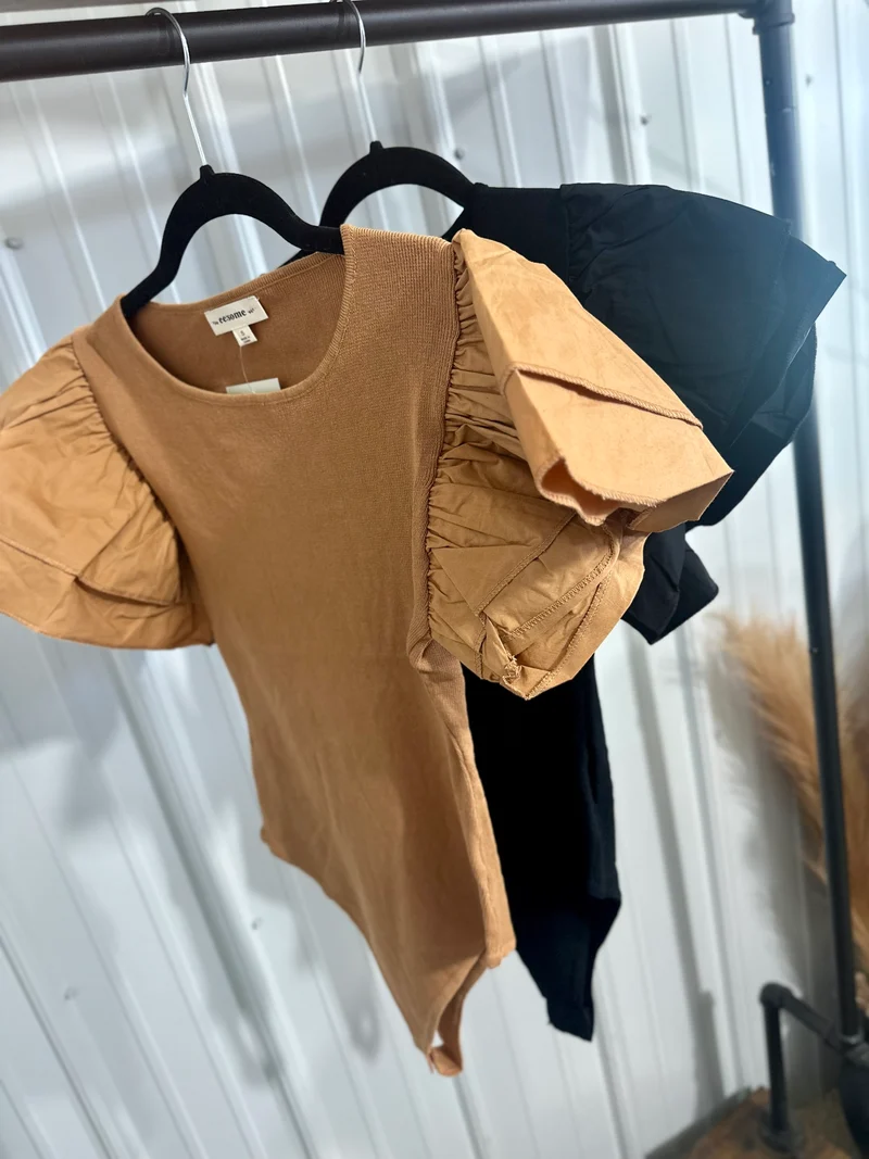 Poof Sleeve Bodysuits