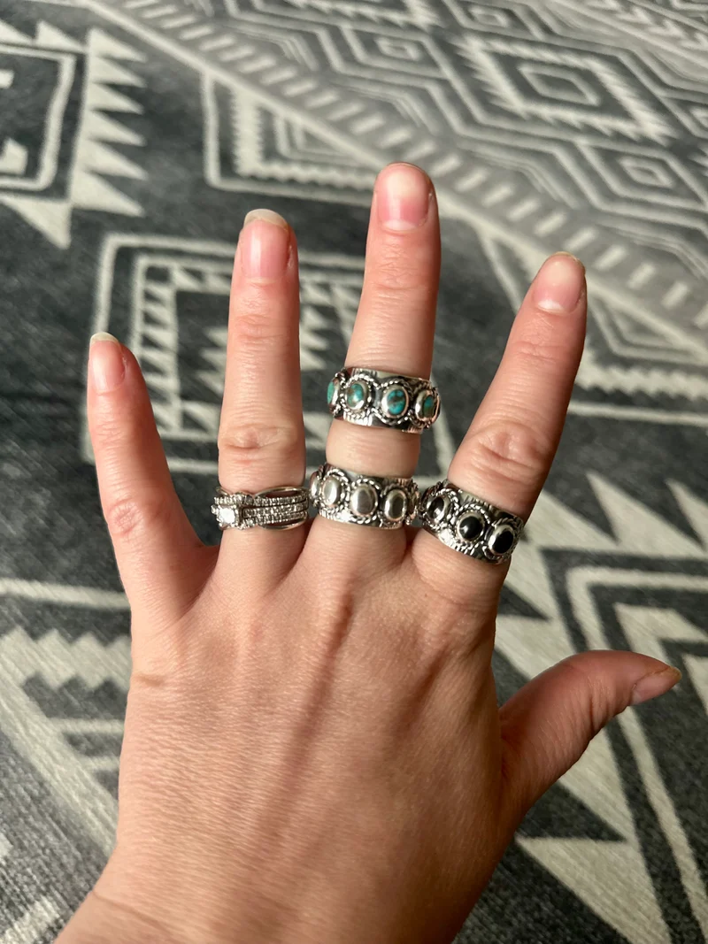 5 Oval Stamped Ring