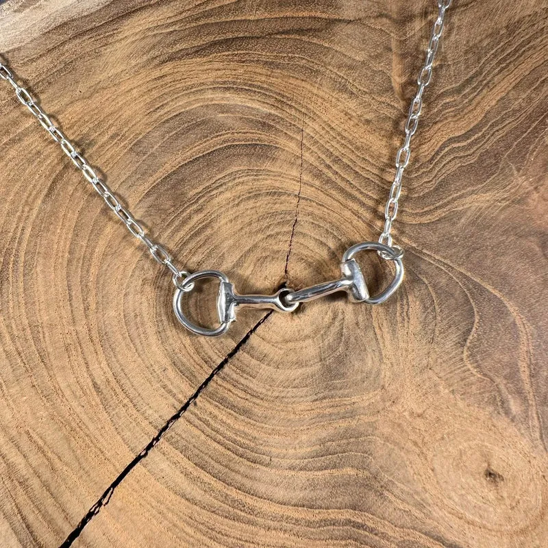 Silver Horsebit Necklace