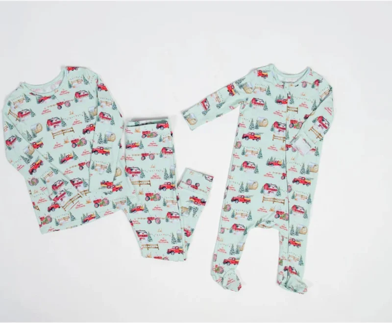 Christmas On The Farm Bamboo PJ’s