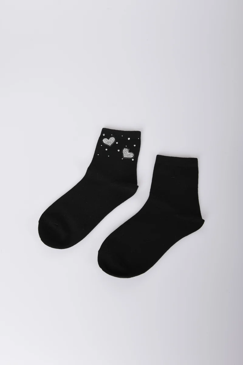 Set di due paia di calzini con cuori