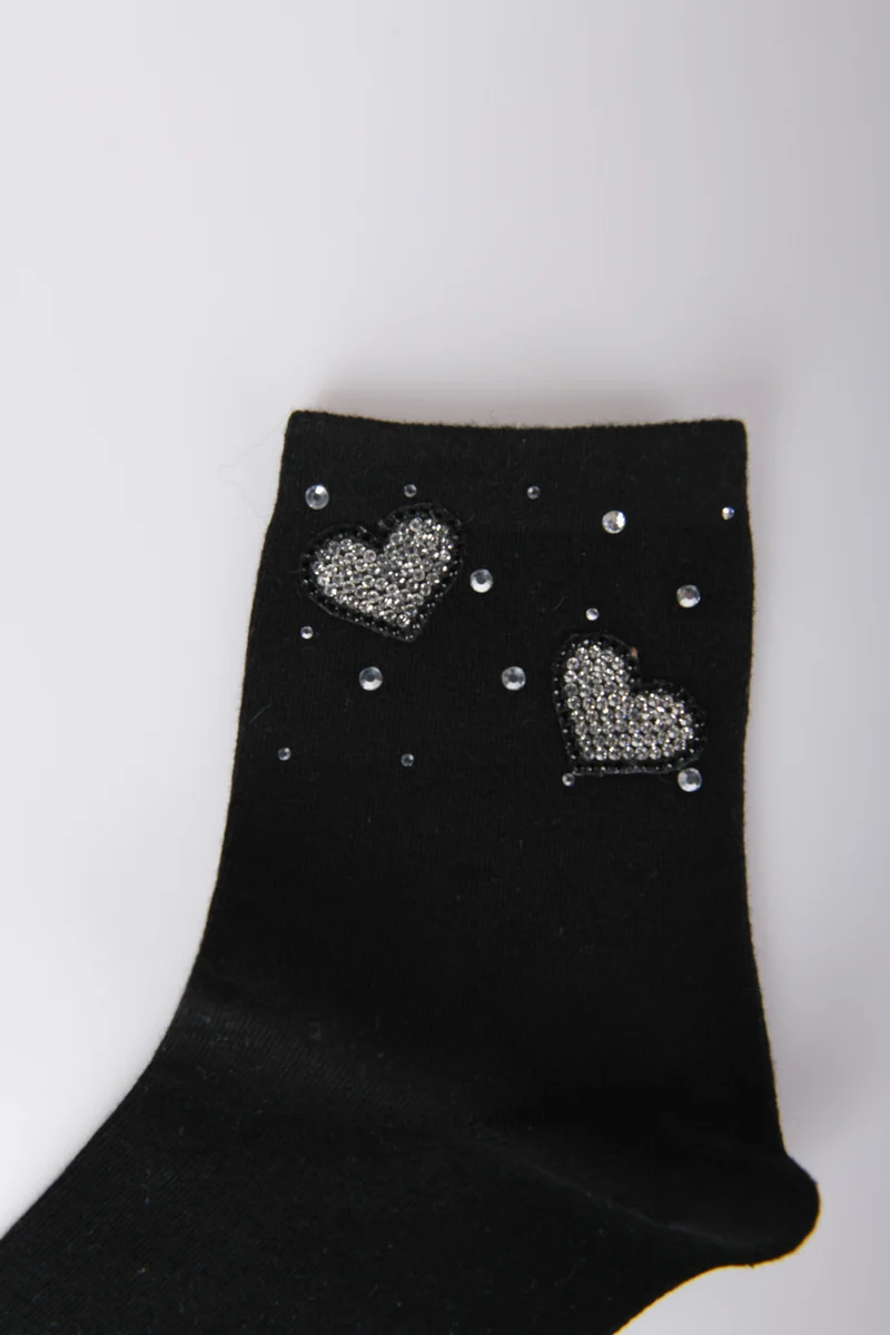 Set di due paia di calzini con cuori