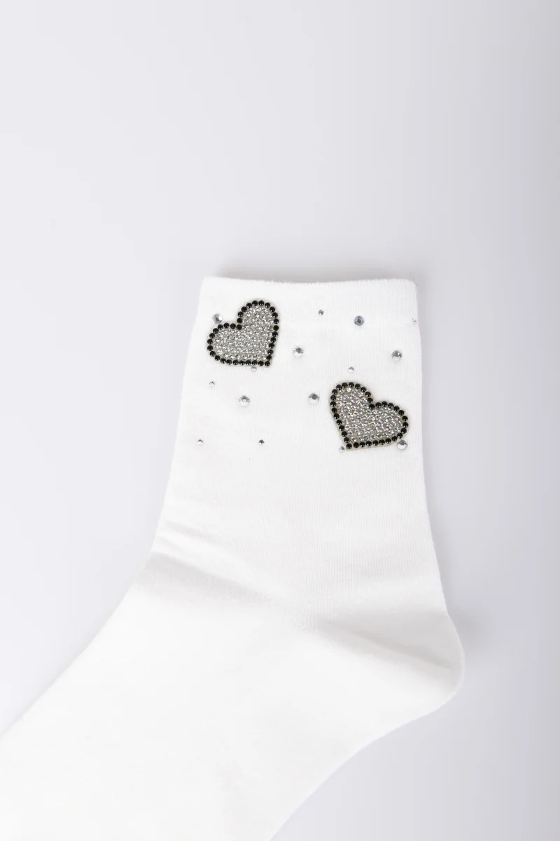 Set di due paia di calzini con cuori
