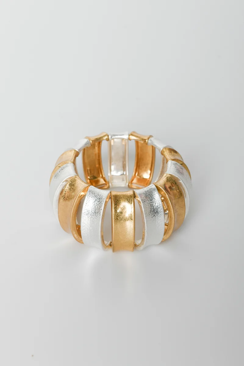 Bracciale rigido bicolor