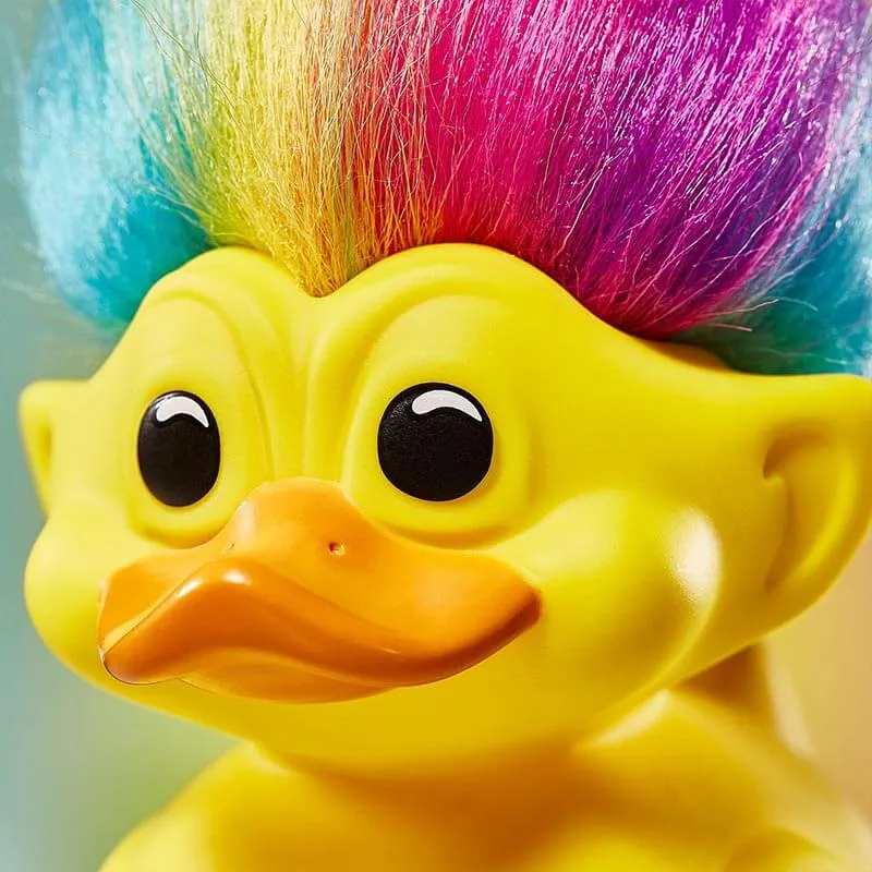 Troll ufficiali Rainbow Troll (giallo con capelli arcobaleno) TUBBZ Cosplaying Duck